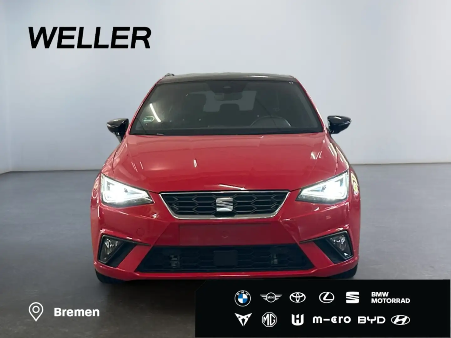 SEAT Ibiza 1.0 TSI FR*Navi*LED*Pano*CarPlay*Beats*CAM Rot - 2