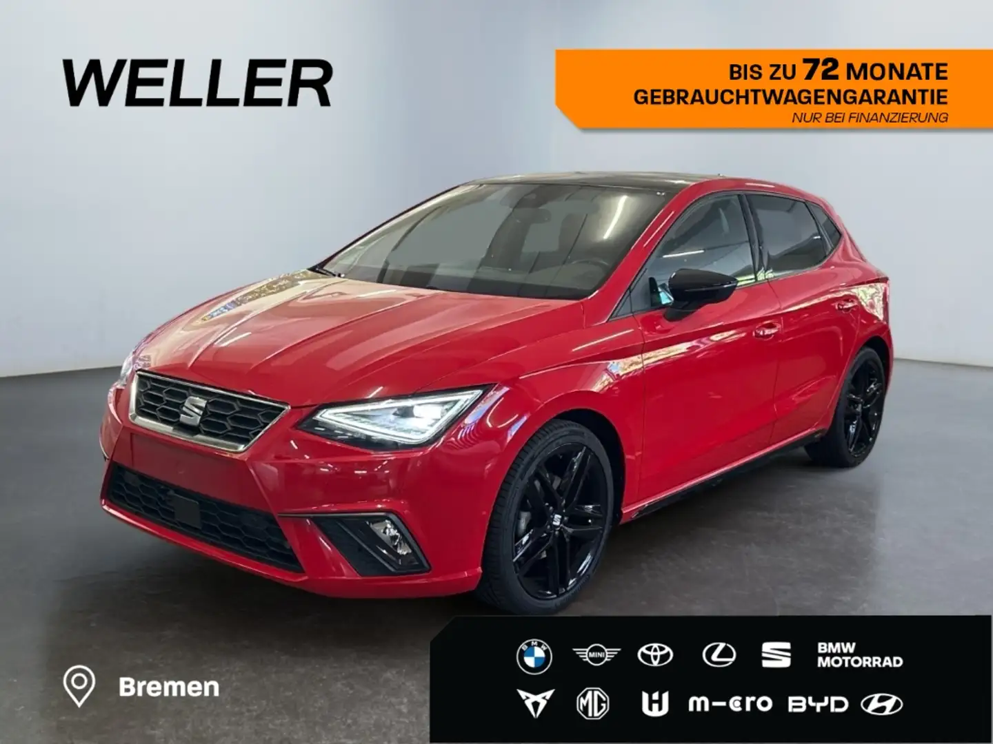 SEAT Ibiza 1.0 TSI FR*Navi*LED*Pano*CarPlay*Beats*CAM Rot - 1