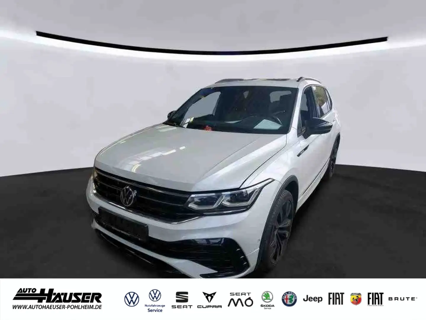 Volkswagen Tiguan Allspace R-Line 2.0 TDI DSG 4Motion 7-SITZER AHK PANO STAND Weiß - 1