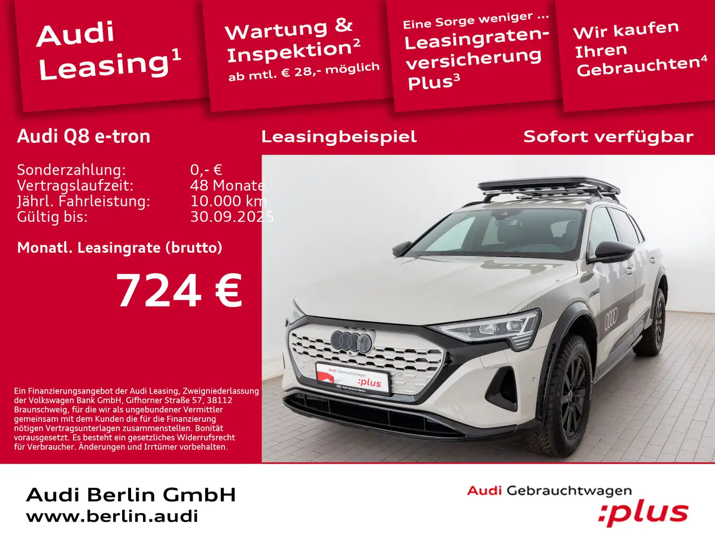 Audi Q8 e-tron 55 qu. "BERLIN EDITION DAKAR" HUD PANO Bej - 1