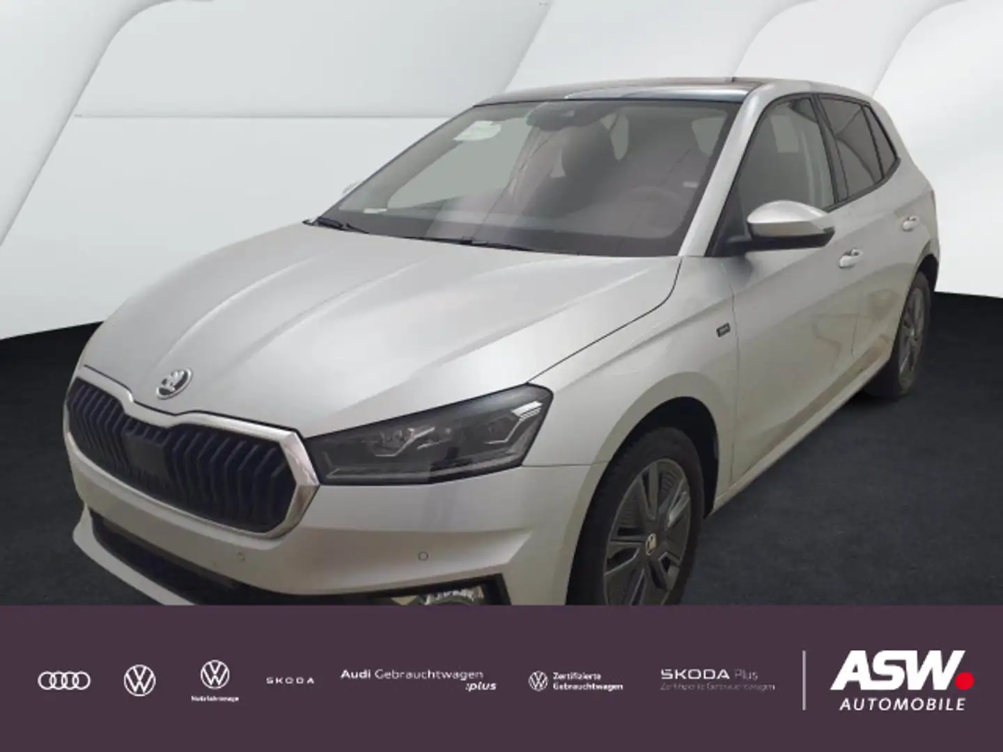 Skoda Fabia Selection 1,0 TSI DSG LED NAVI PANO RFK VC Argent - 1