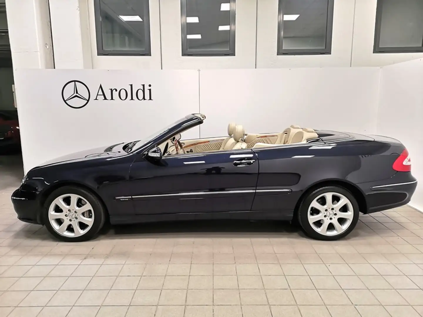 Mercedes-Benz CLK 500 V8 CABRIO ELEGANCE+SEDILI VENTILATI+ASI+BOOK SERVI Blau - 2
