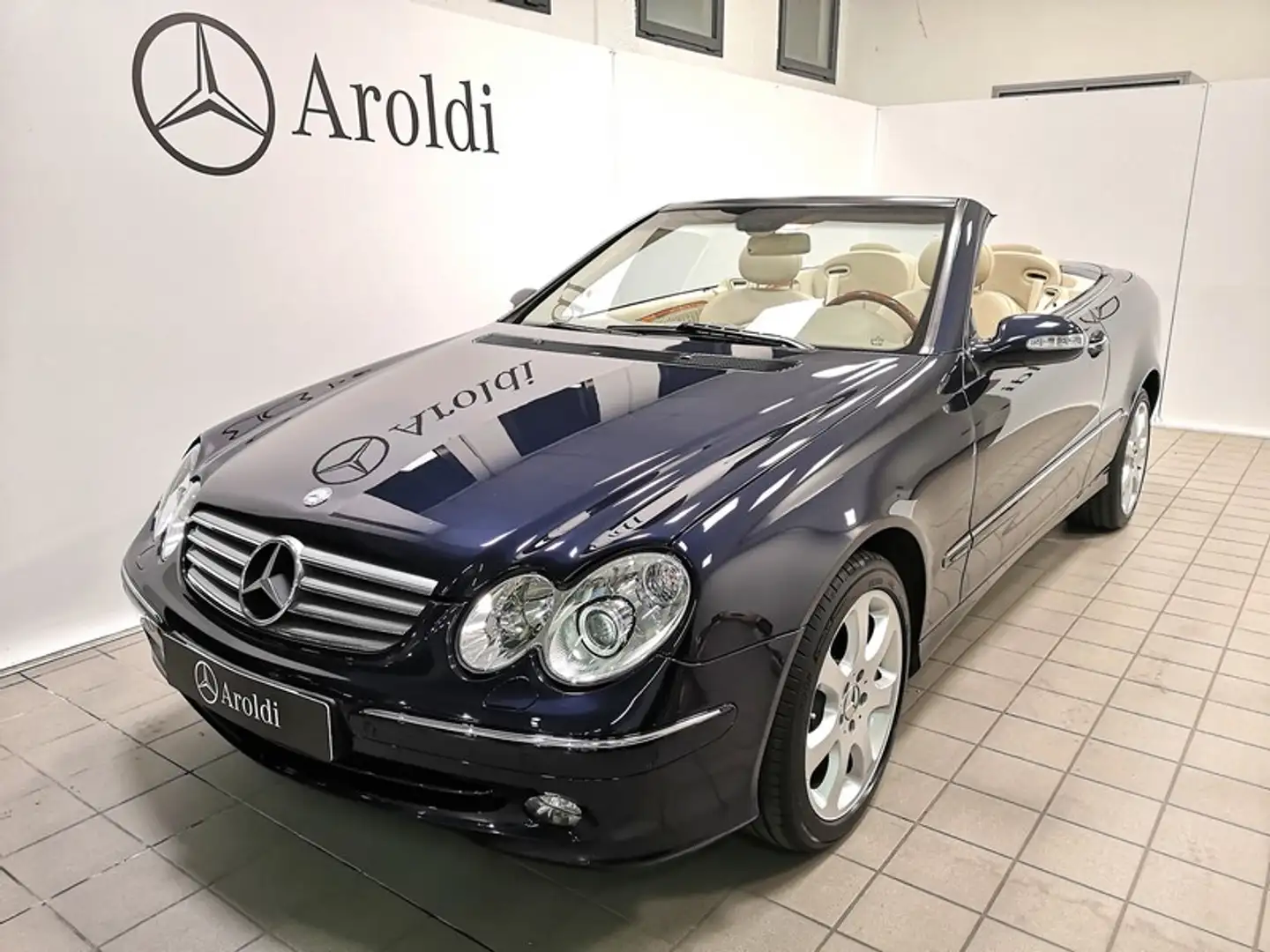 Mercedes-Benz CLK 500 V8 CABRIO ELEGANCE+SEDILI VENTILATI+ASI+BOOK SERVI Blau - 1
