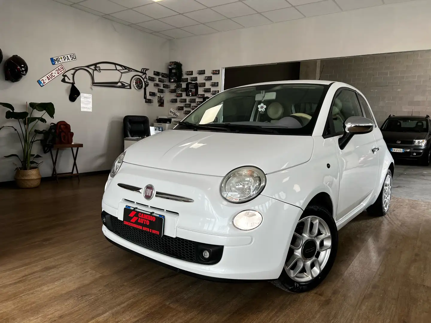 Fiat 500 1.2 Lounge 69cv Wit - 1