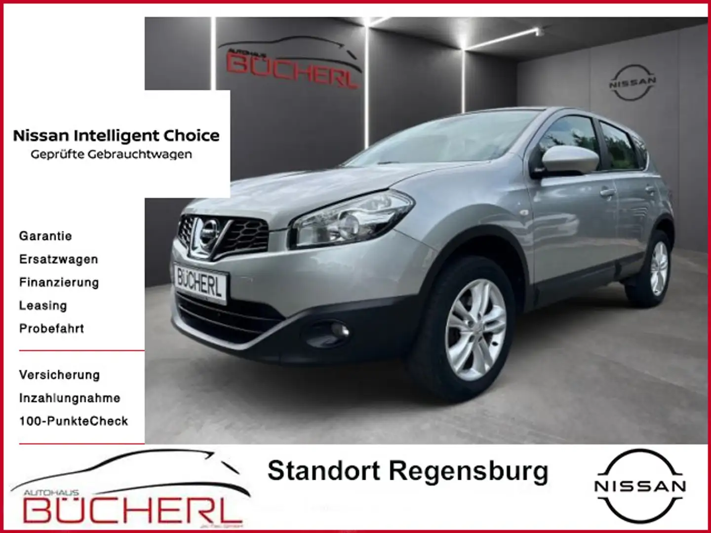 Nissan Qashqai Acenta, Bluetooth, Einparkhilfe, KLIMA Plateado - 1