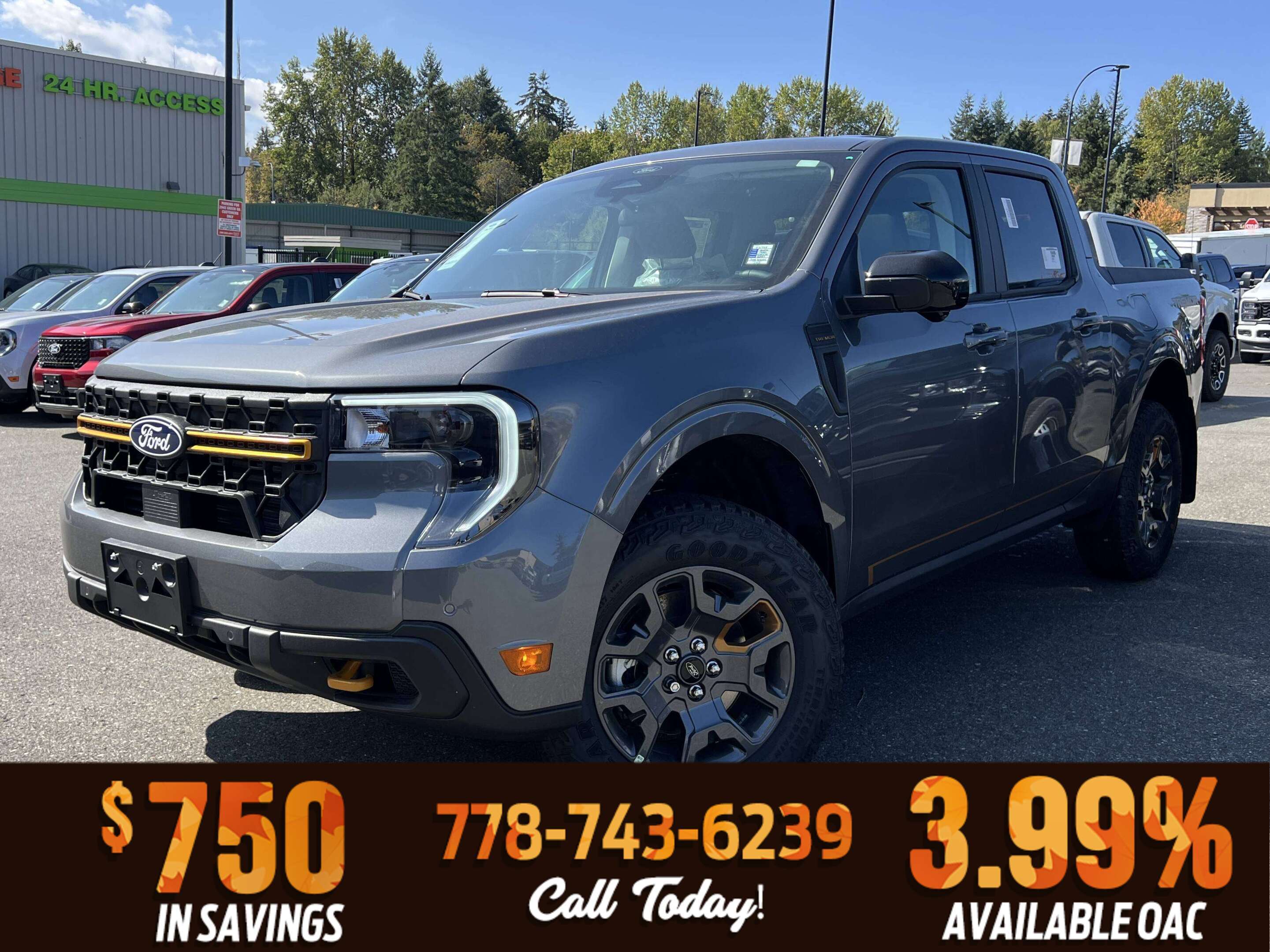 Gray 2026 Ford Maverick Pickup Truck All-Wheel Drive 8-Speed Automatic
