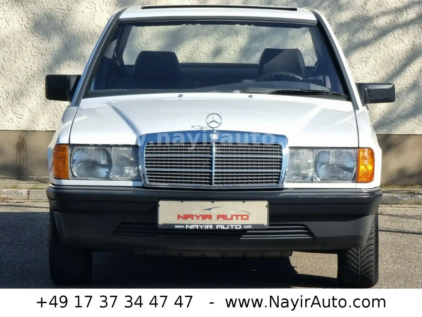 Mercedes-Benz 190 E |Tüv NEU | Rentner Fahrzeug| 2.Hand| S-Dach Bílá - 1