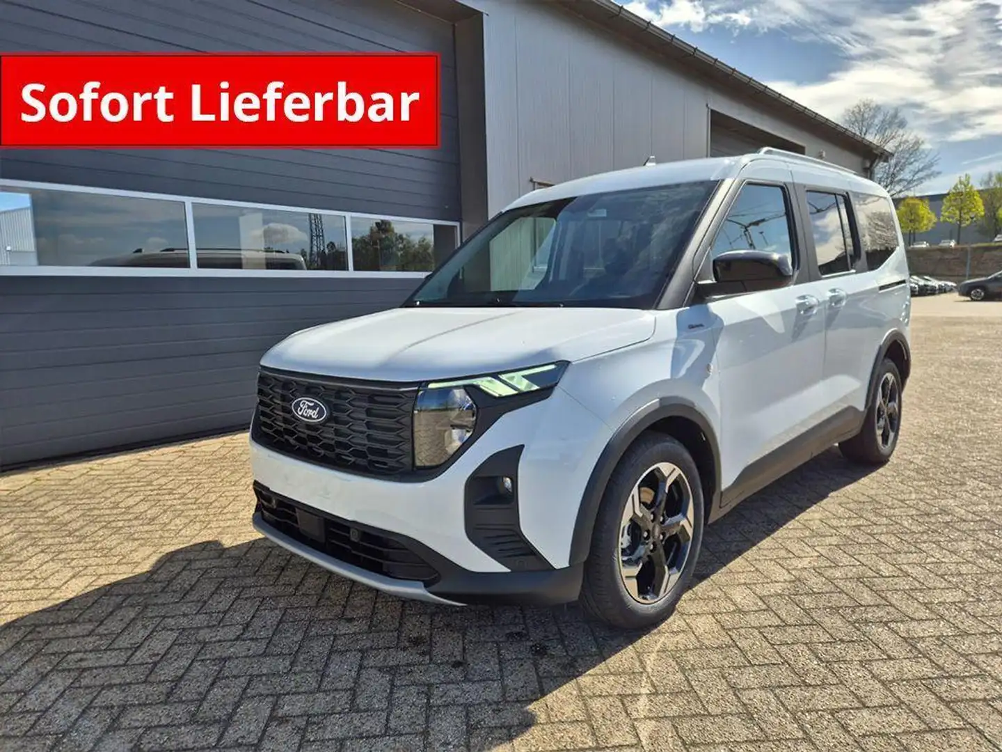 Ford Tourneo Courier 1.0 EcoBoost 125PS Active Teil-Leder Sitzheizun... Weiß - 1