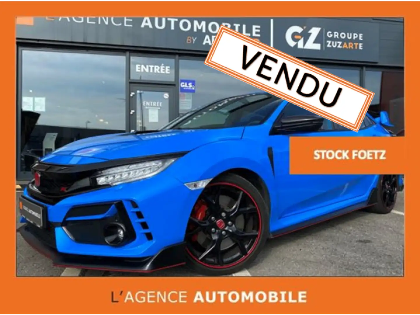 Honda Civic Type-R Bleu - 1