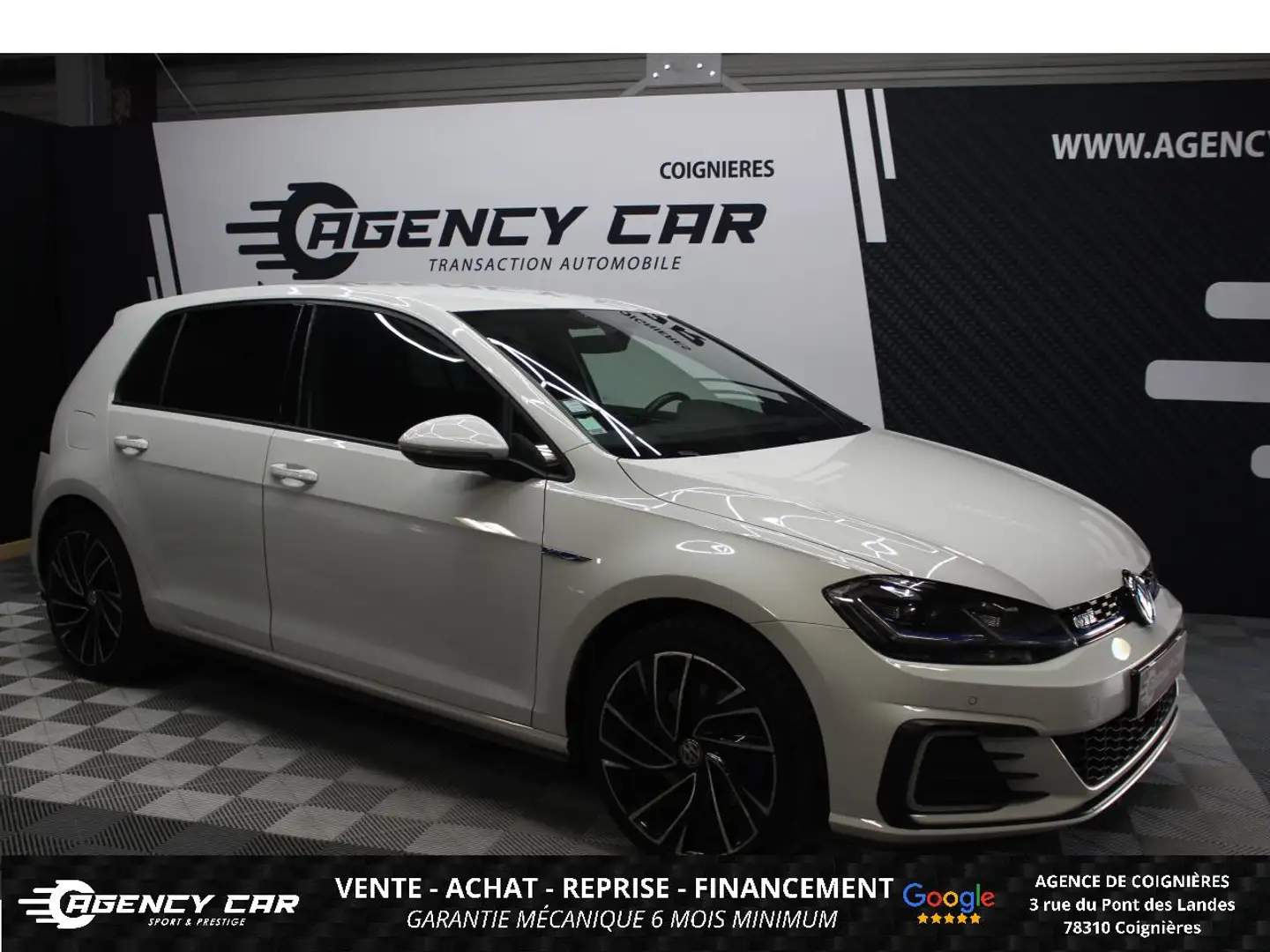Volkswagen Golf GTE - 204ch Hybride - Suivi complet Volkswagen - Apple car Play Blanc - 1