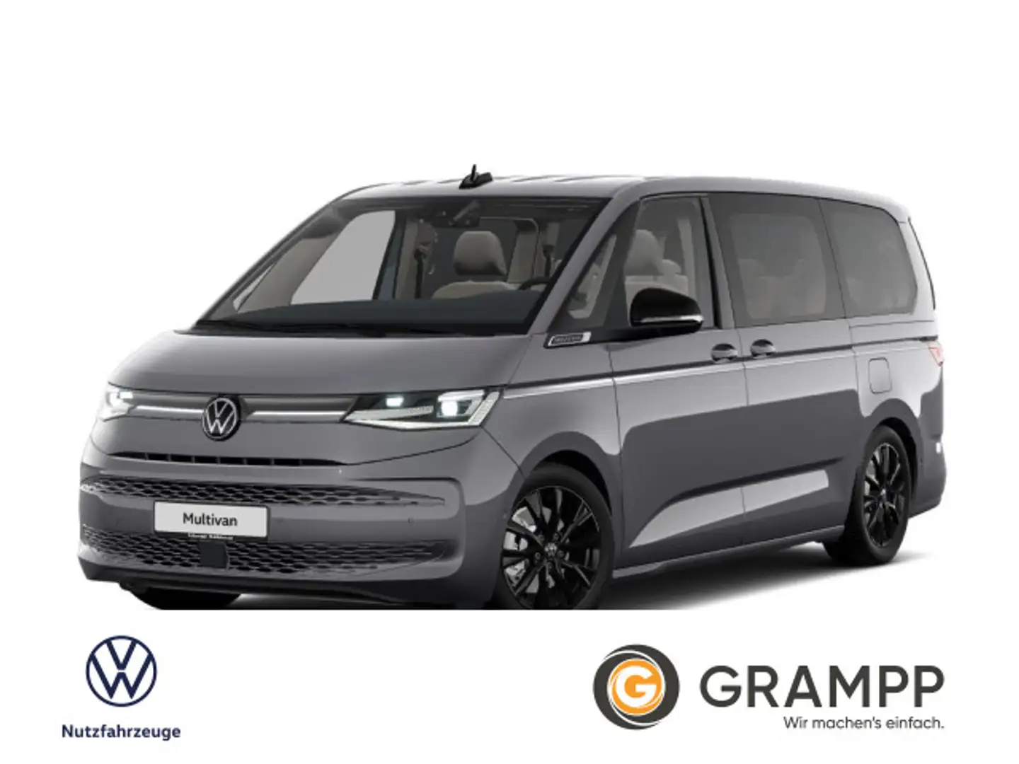 Volkswagen T7 Multivan Style 110kW TDI DSG LED AHK ACC RFK LÜ Grau - 1