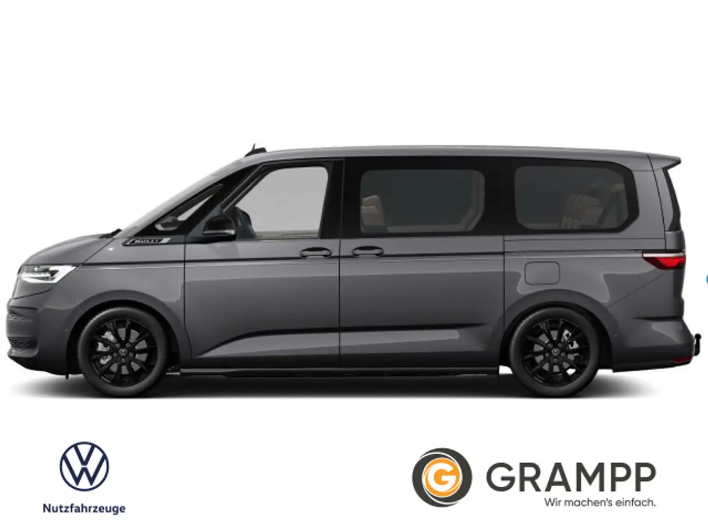 Volkswagen T7 Multivan Style 110kW TDI DSG LED AHK ACC RFK LÜ Grau - 2