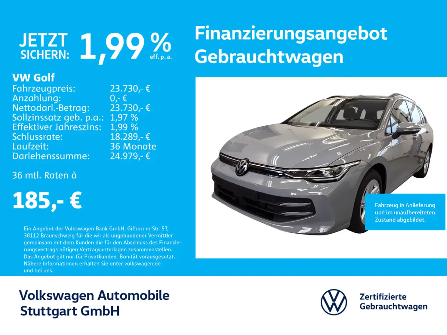 Volkswagen Golf Variant Golf 8 Life 1.5 TSI Tempomat AHK Grau - 1