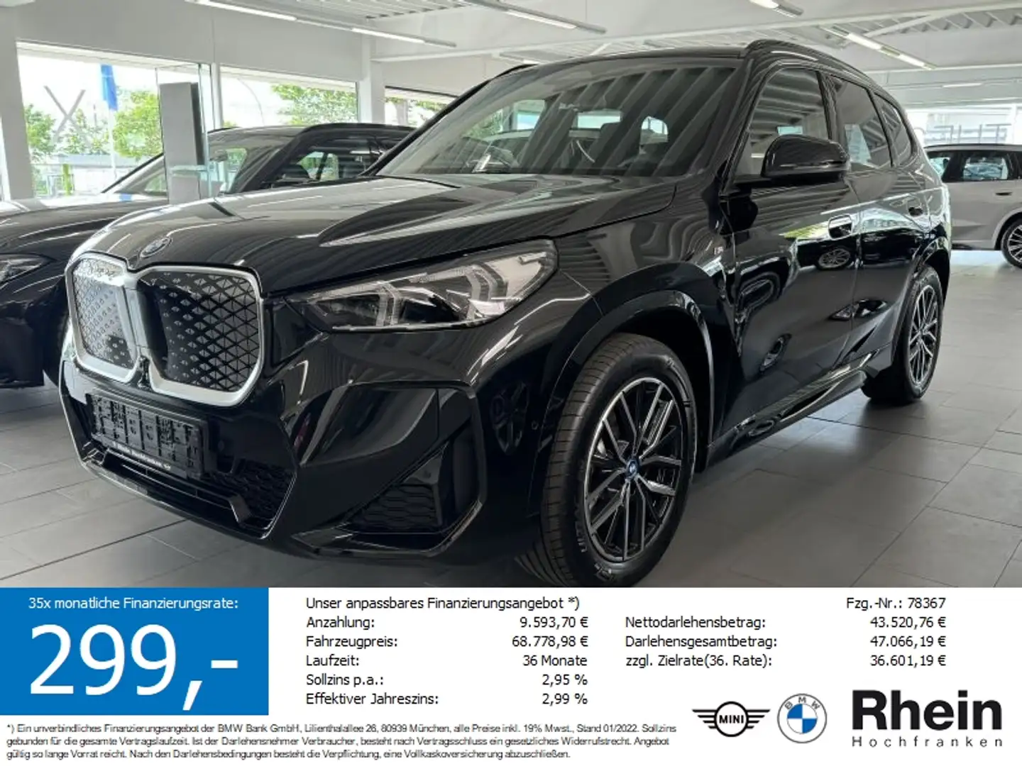 BMW iX1 xDrive30 U11 XE2 *M-Sportpaket* Negro - 1