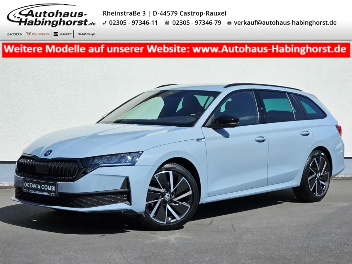 Skoda Octavia IV Combi 2.0 TDI DSG Sportline Navi HeadUp Grau - 1
