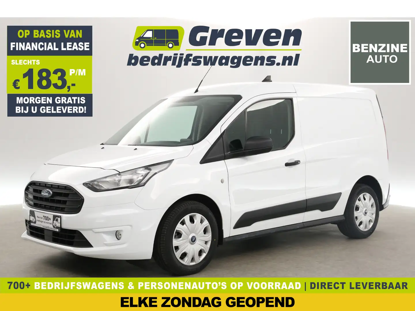 Ford Transit Connect 1.0 Ecoboost L1H1 Trend | BENZINE | EMISSIEVRIJE Z Wit - 1