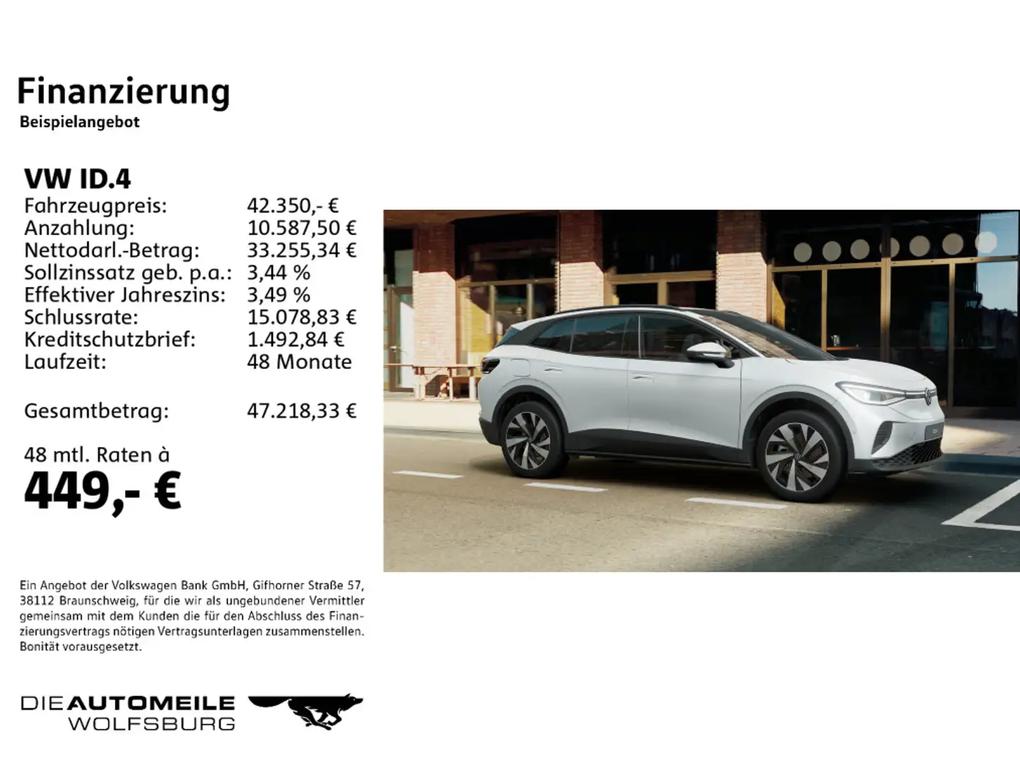 Volkswagen ID.4 Pro Matrix/Pano/AHK/DCC/ACC Weiß - 2