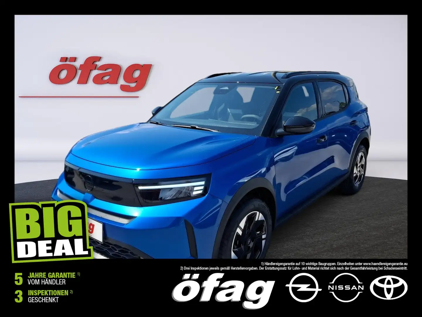 Opel Frontera -e Electric GS 83 kW LED+Navi+Pano+SD Blau - 1