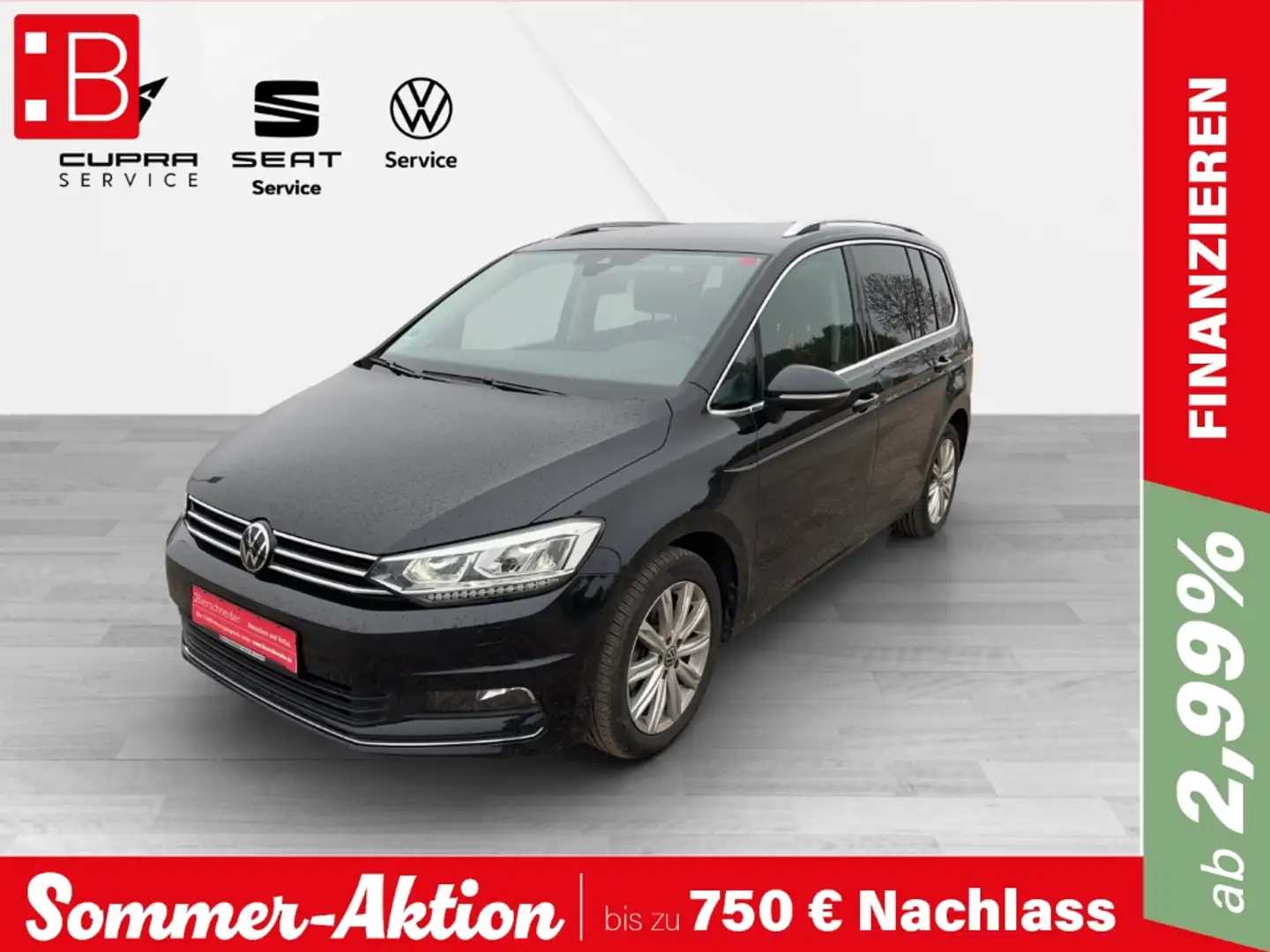 Volkswagen Touran 2.0 TDI DSG Highline 7-SITZE DIGITAL PRO LED KAMER Schwarz - 1