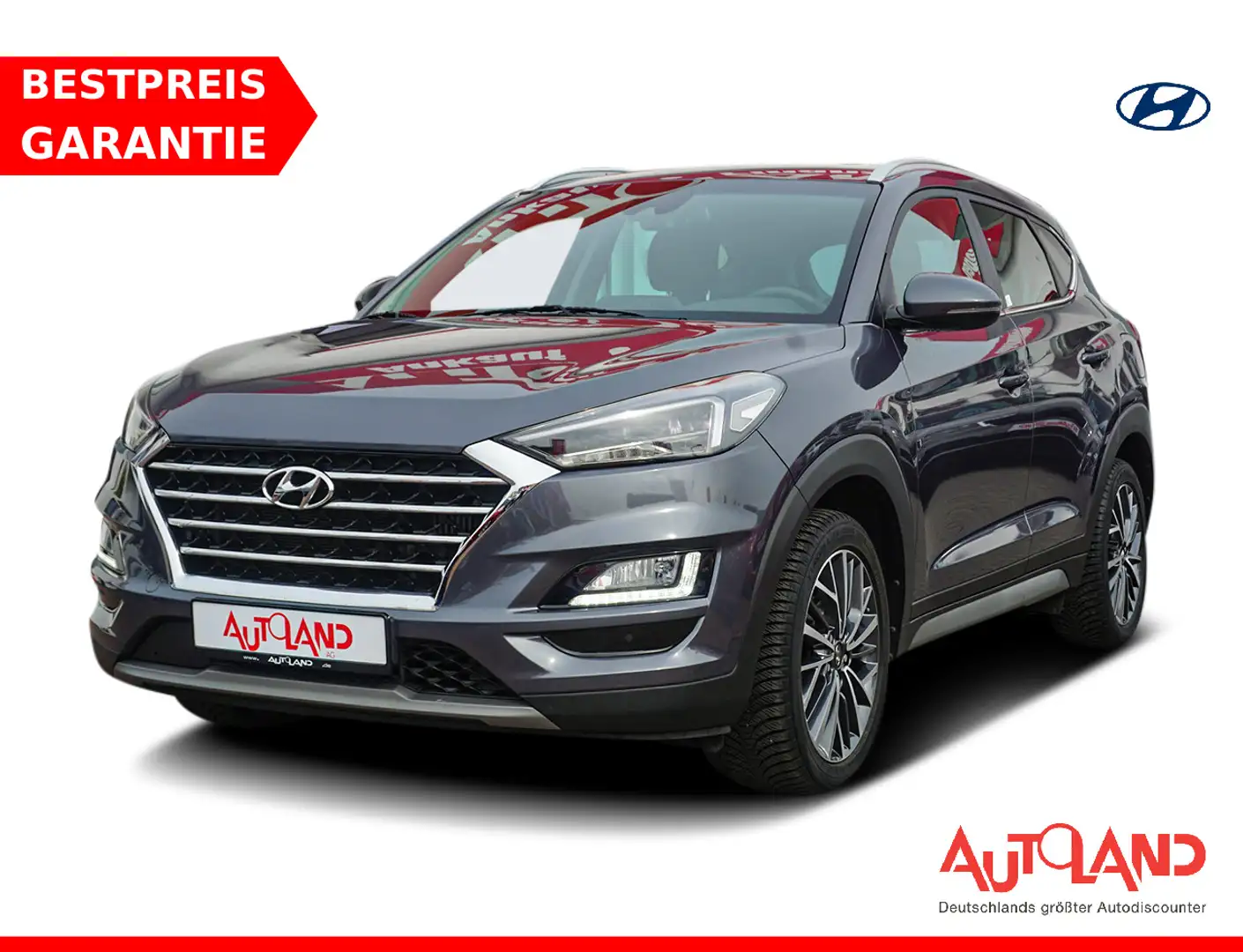Hyundai TUCSON 1.6 T-GDI Advantage DCT LED Navi AHK Kamera Grau - 1