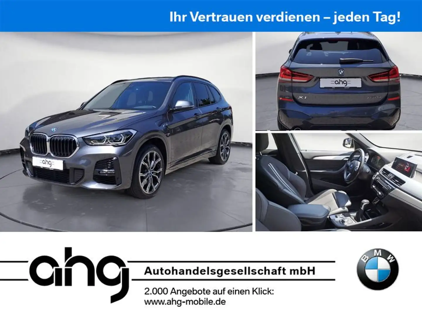 BMW X1 xDrive25e M Sport Steptronic Aut. Klimaaut. Grau - 1