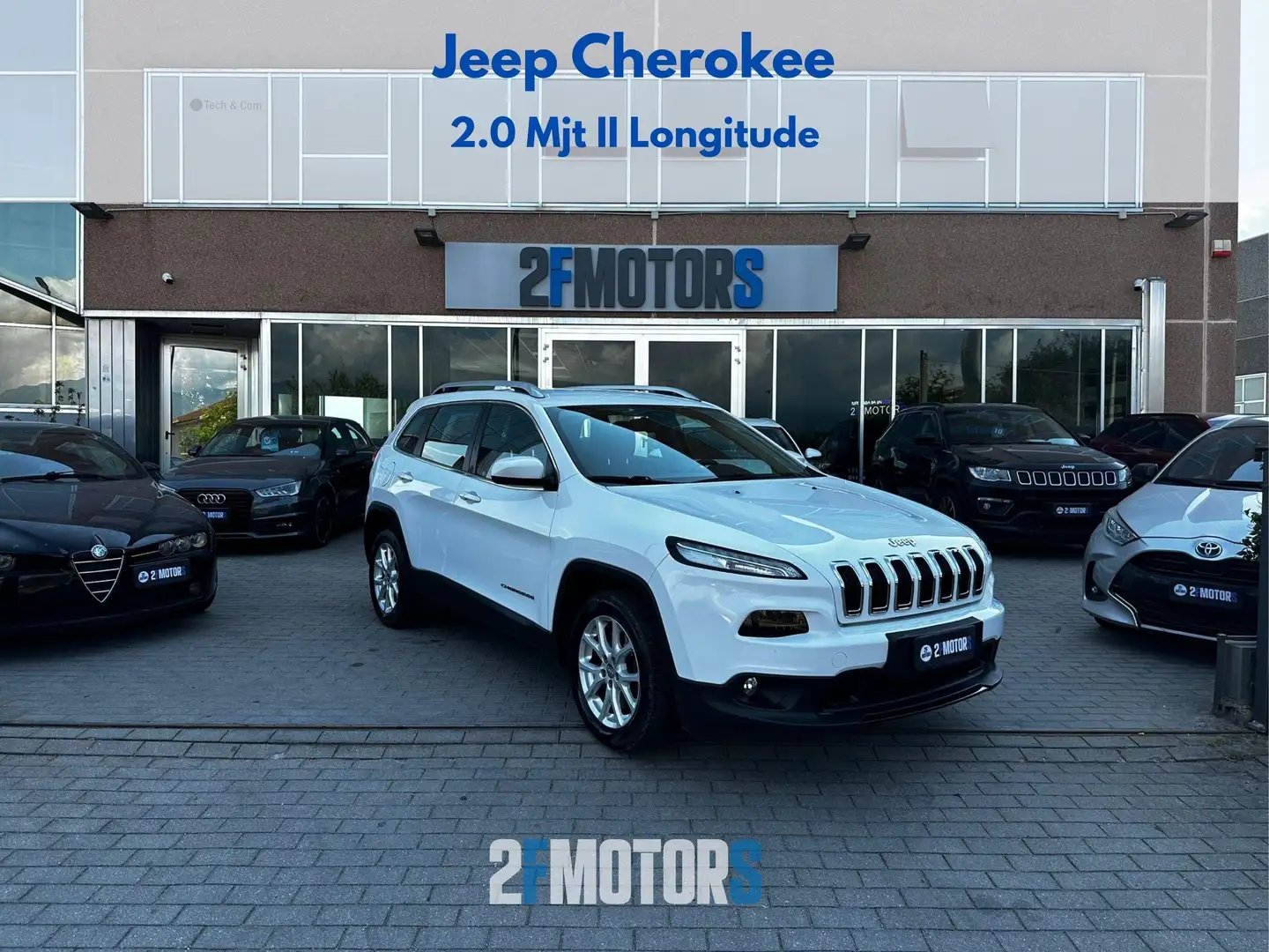 Jeep Cherokee 2.0 mjt II Longitude fwd 140cv E6 Blanc - 1