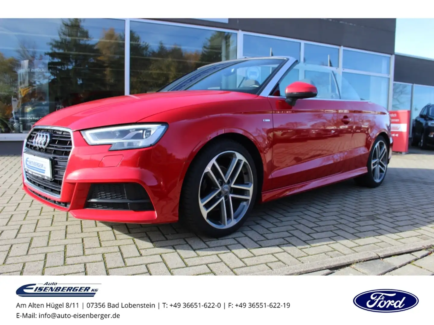 Audi A3 Cabrio 1.4 TFSI S-Line S-tronic LED 18'' Alu Kırmızı - 1
