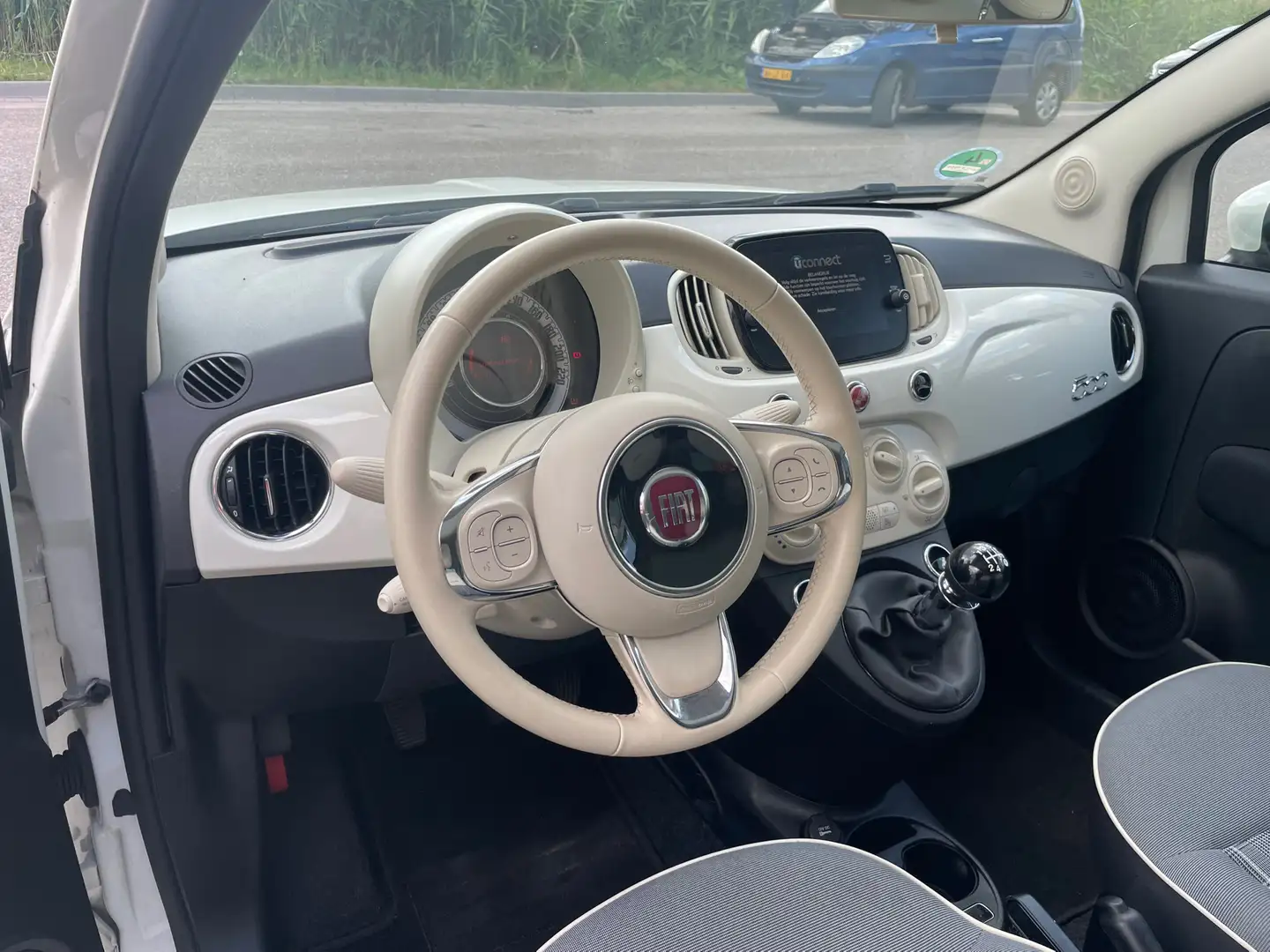 Fiat 500 1.2 Lounge Blanc - 2