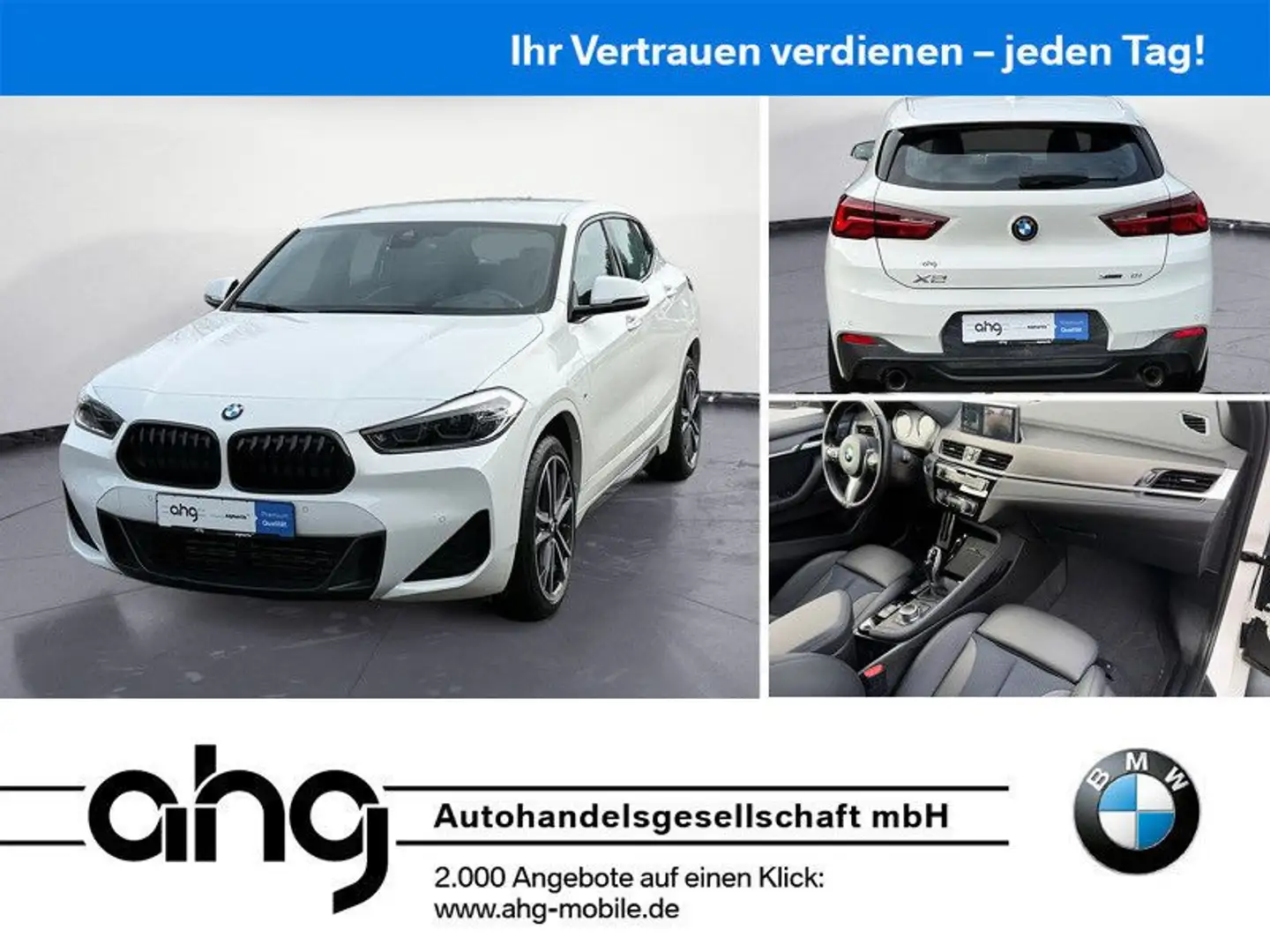 BMW X2 xDrive20i M Sport Navi Klima PDC Kamera AHK S Weiß - 1