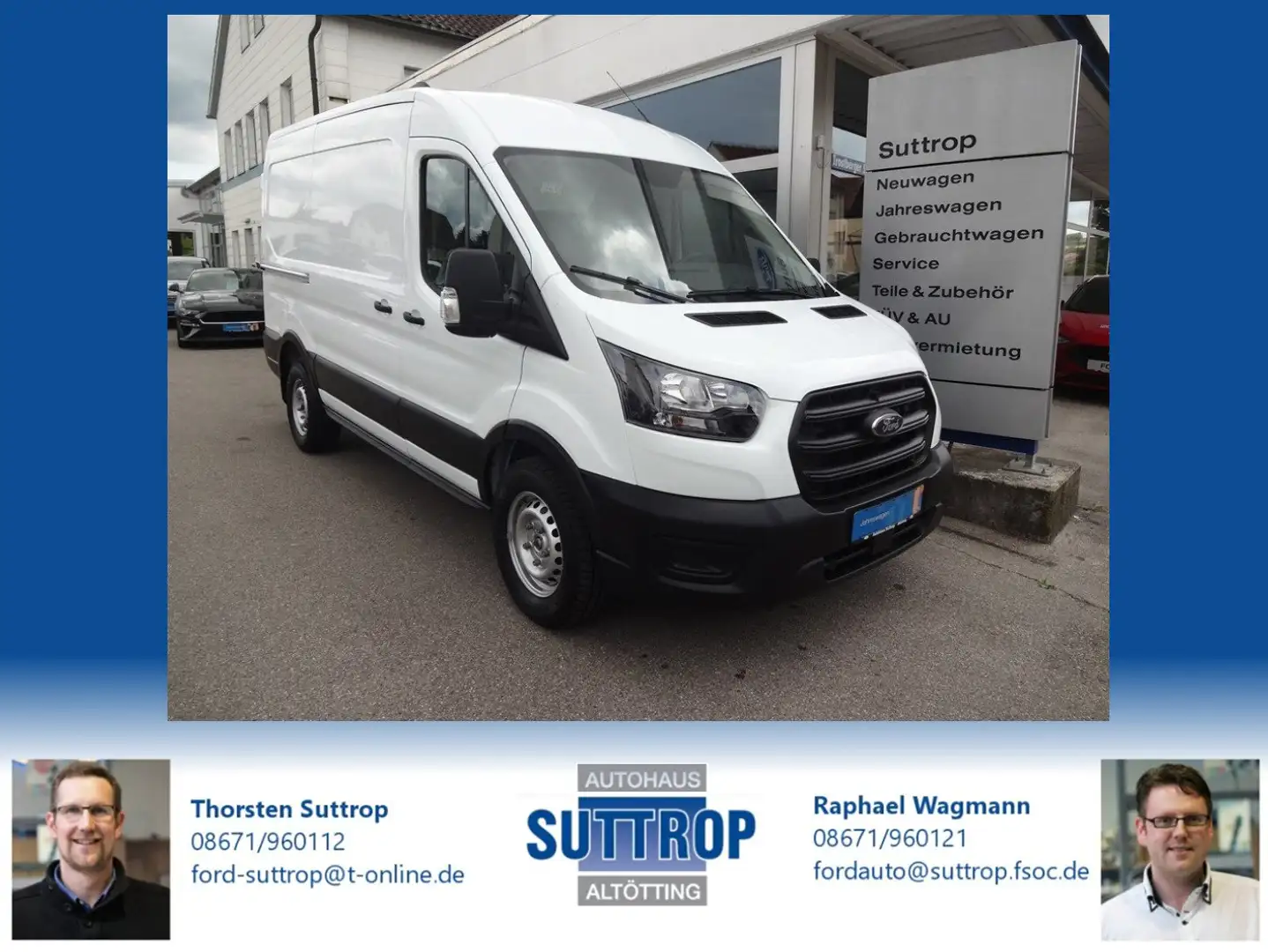 Ford Transit Basis Kasten 350 L2H2 Weiß - 1