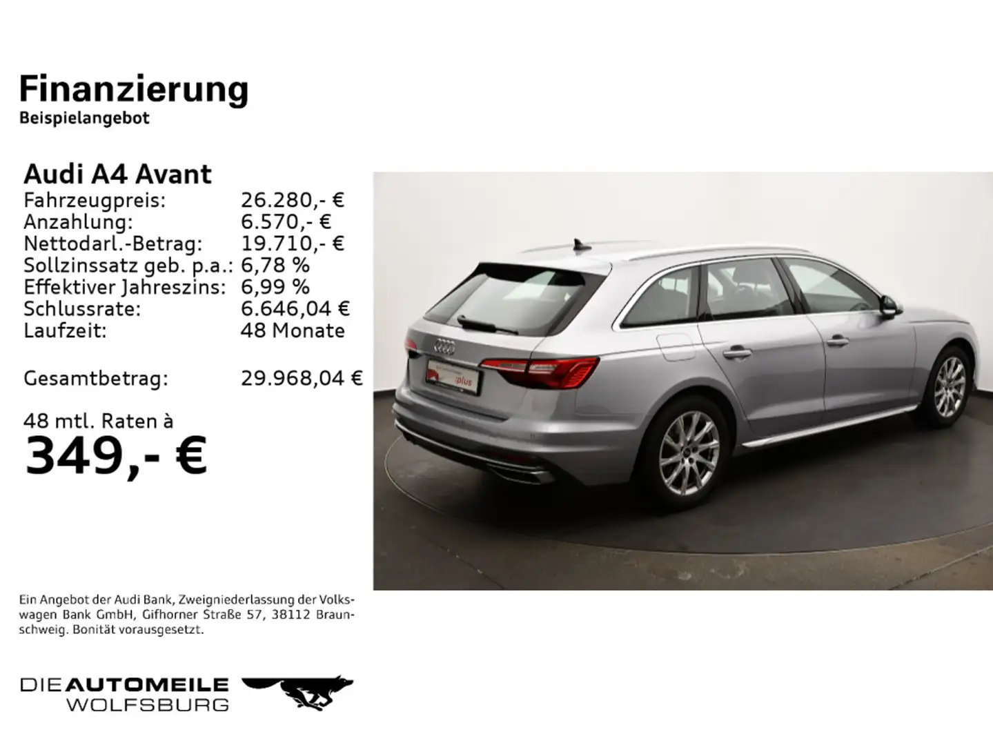 Audi A4 35 TDI S-tronic advanced Navi/Einparkhi Silber - 2
