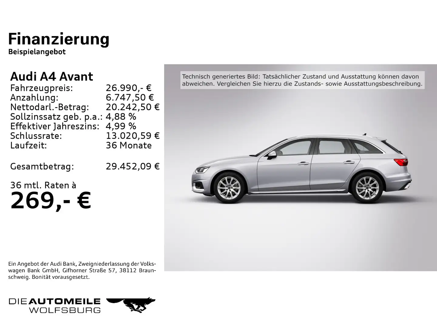 Audi A4 35 TDI S-tronic advanced Navi/Einparkhi Argent - 2