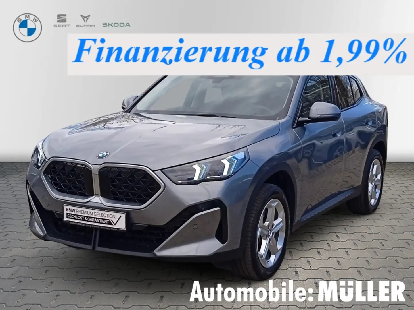 BMW X2 sDrive20i*AHK*RFK*DAB*LED*Tempomat*Sitzheizung* Grau - 1