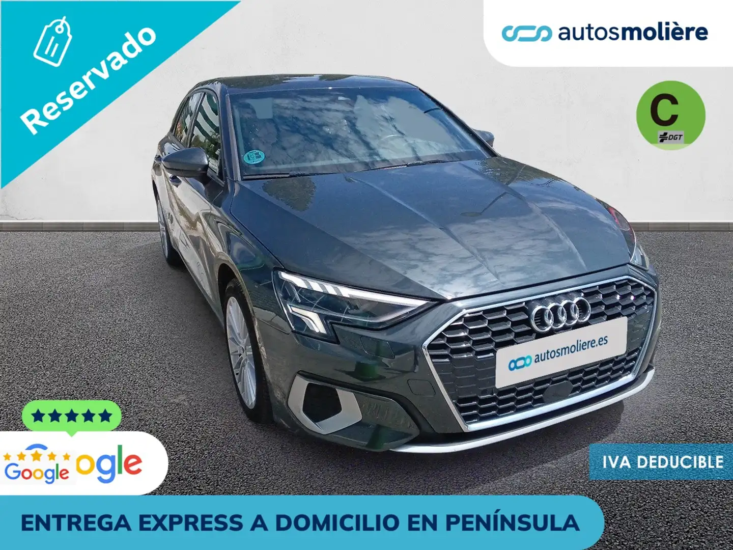 Audi A3 Sportback 30TDI Advanced Gris - 2