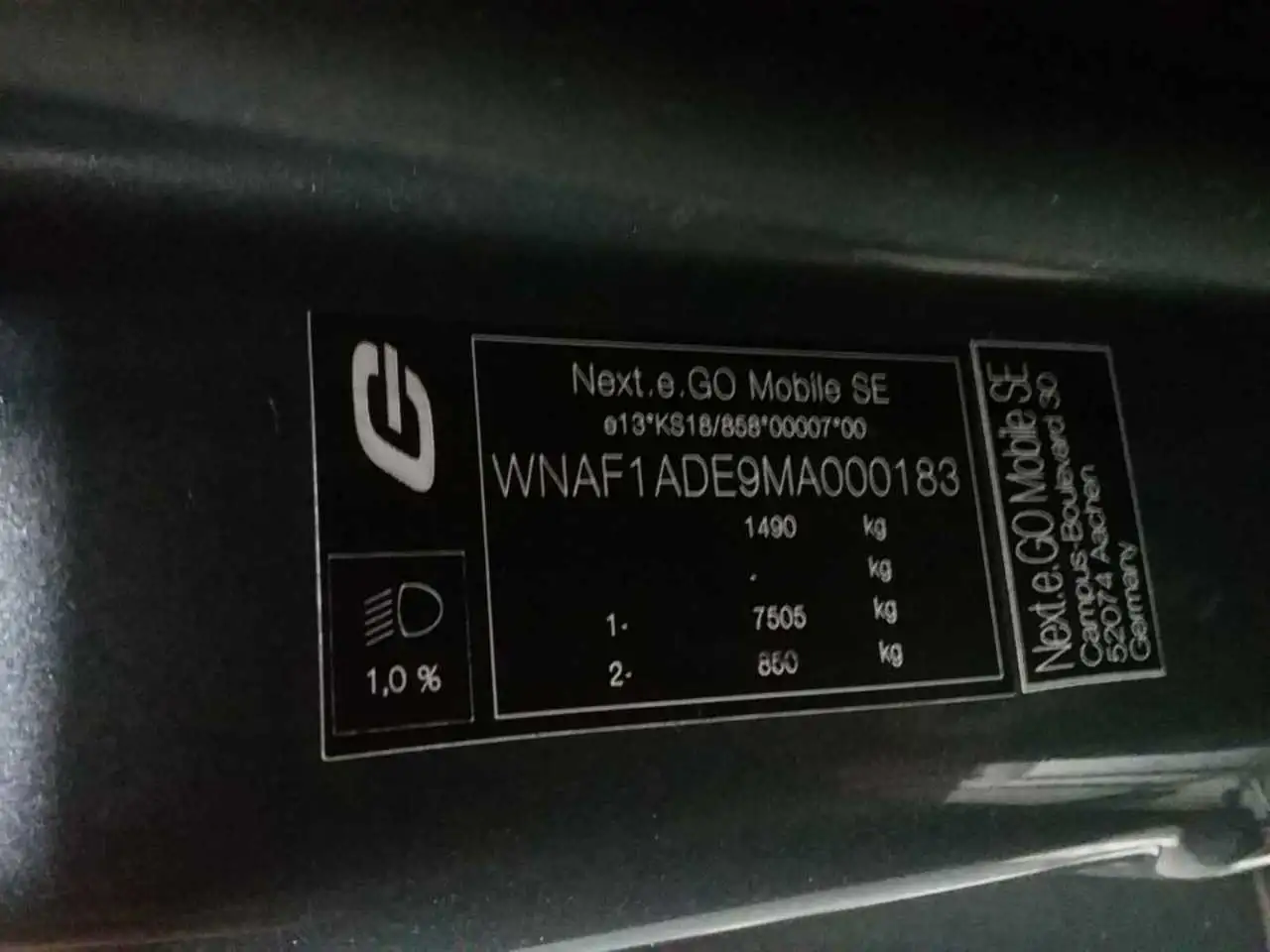 e.GO Life 60 NEXT aus 1. Hd, 32 TKM, 02/2022 inkl. Mwst. 11