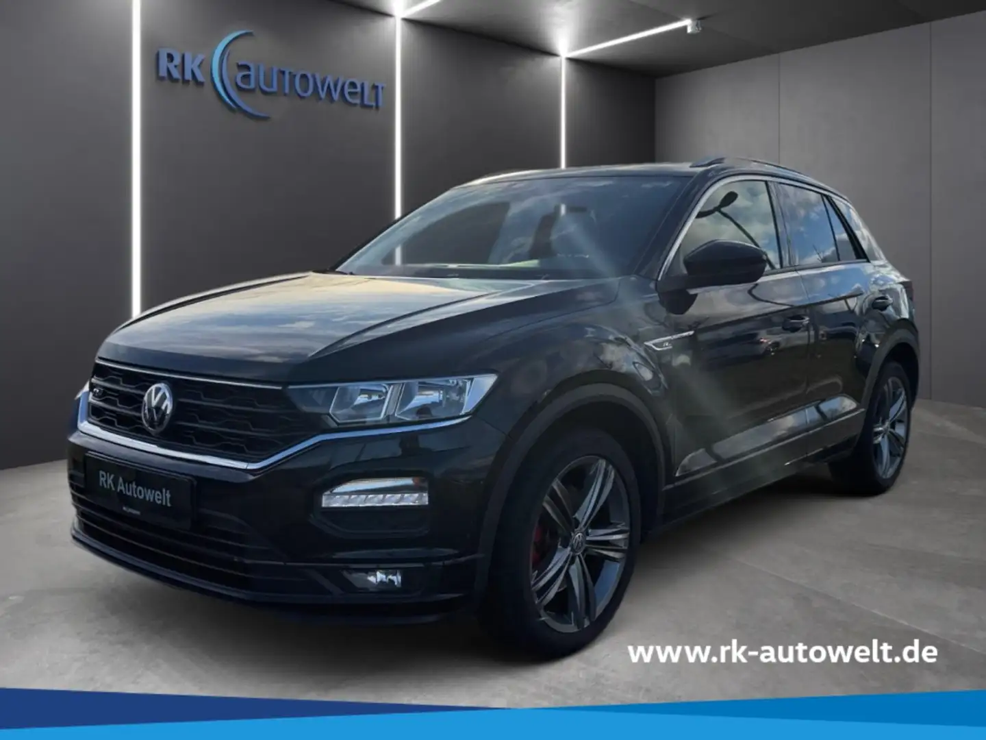 Volkswagen T-Roc 1.5 TSI Sport R-Line El. Panodach Navi ACC Schwarz - 1