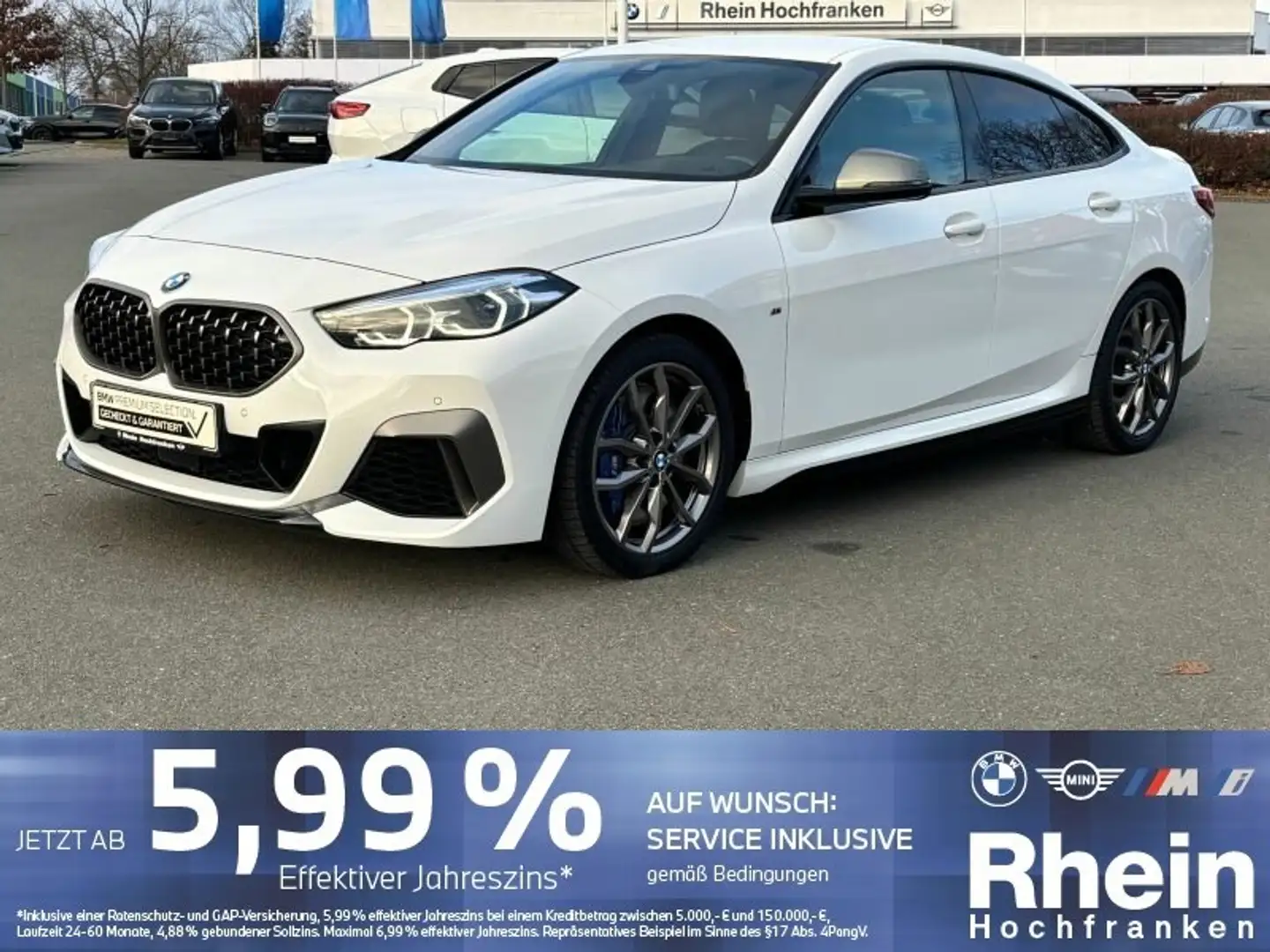 BMW 235 Mi xDrive Gran Coupé LCPROF LED HUD NAVI H/K Weiß - 1