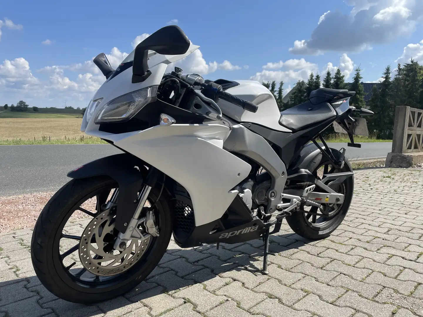 Aprilia RS 125 Blanc - 1