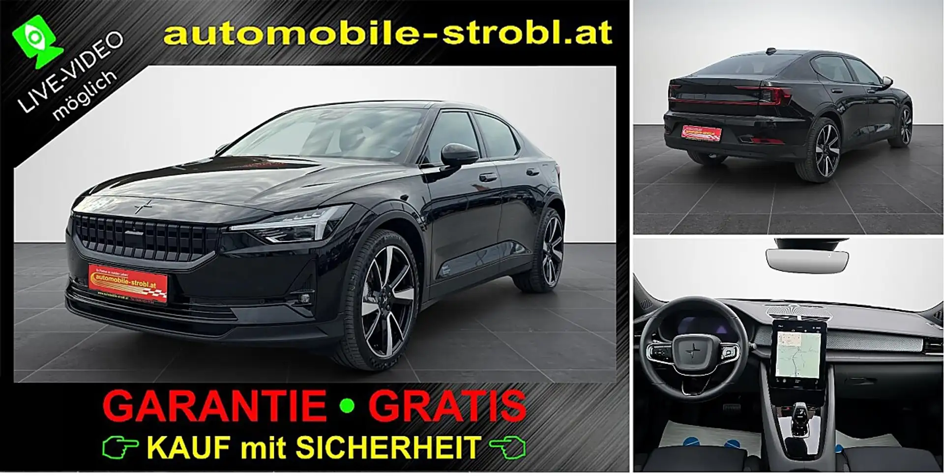 Polestar 2 Polestar 2 Long R. AWD *Pano*Matrix*H&K*GARANTIE* Schwarz - 1