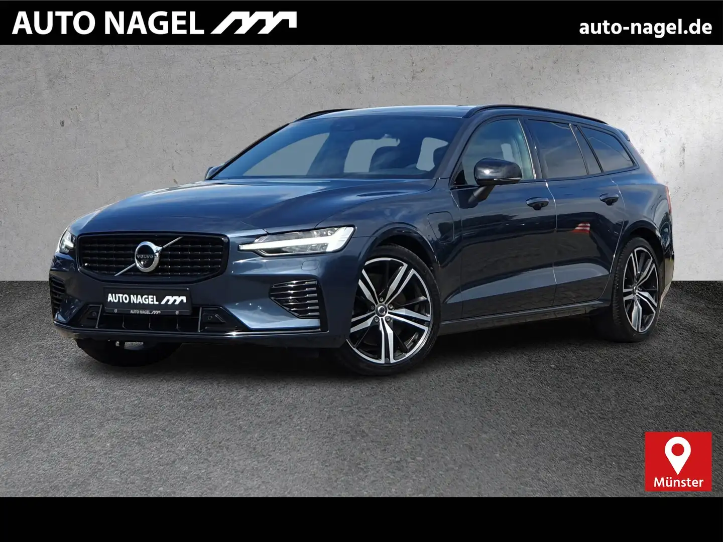 Volvo V60 V60 Recharge T6 R-Design LONG RANGE AHK|FLED|360 Blau - 1