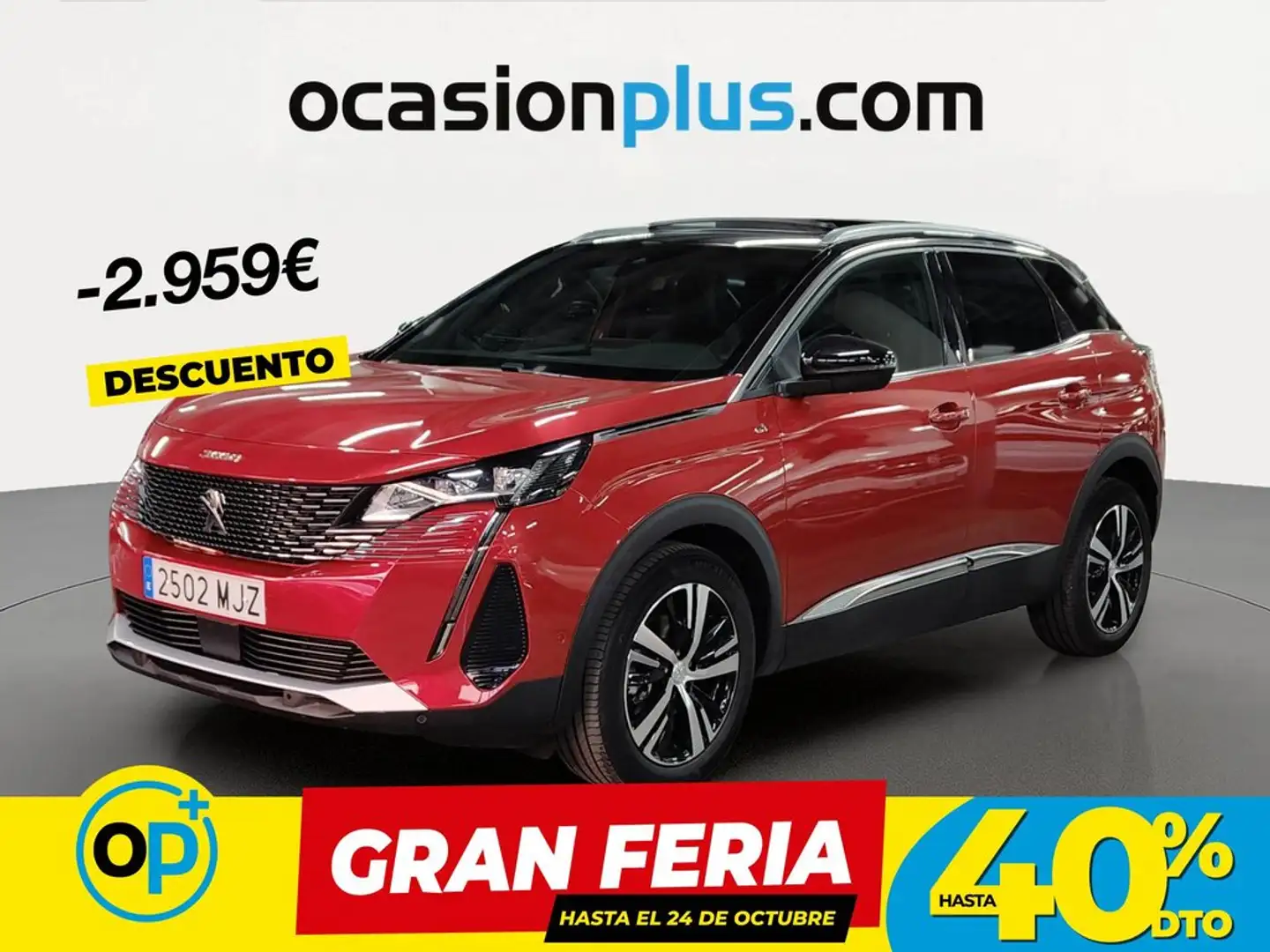 Peugeot 3008 1.2 S&S PureTech GT EAT8 130 Rojo - 1