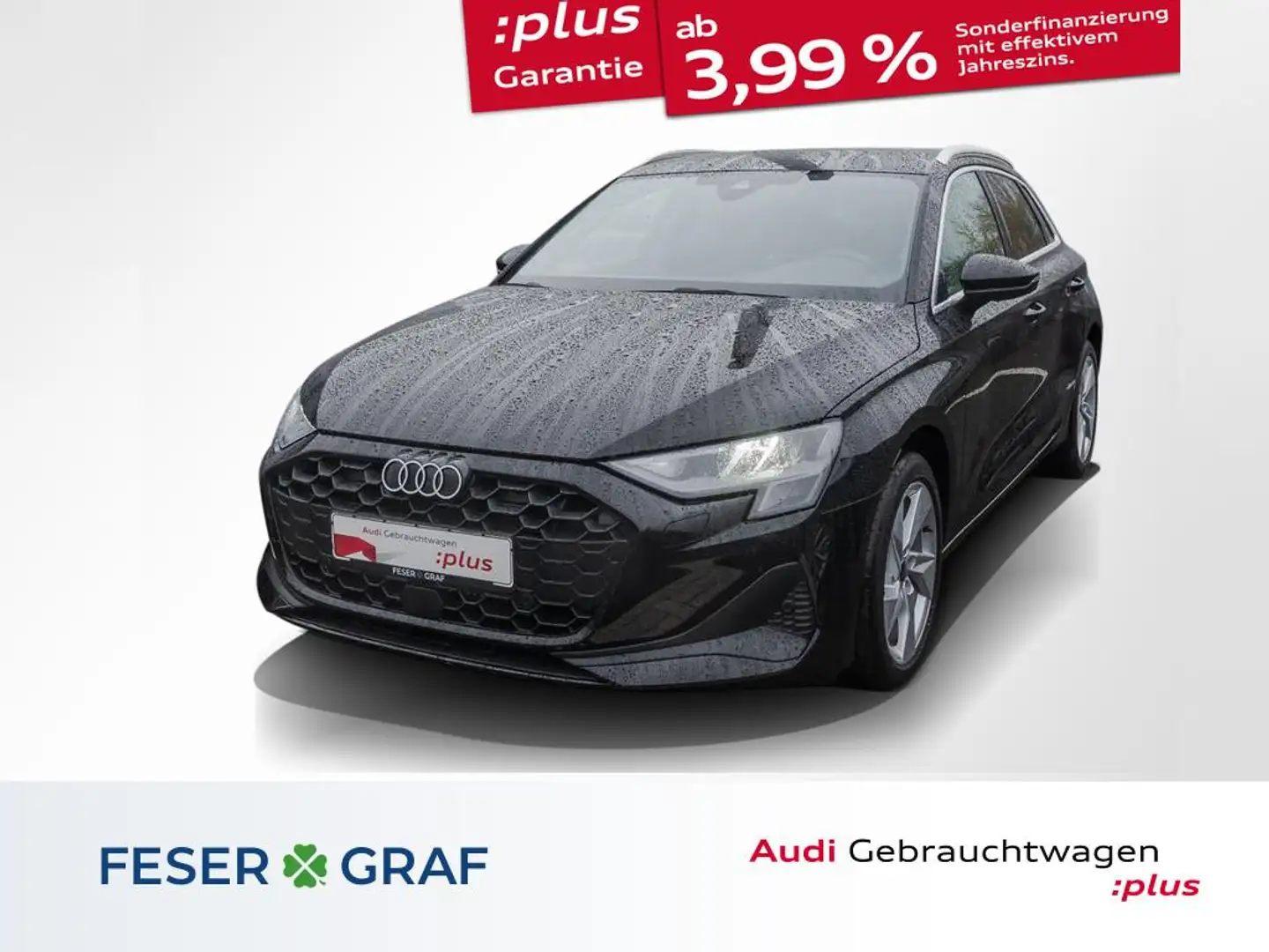 Audi A3 30 TFSI S tronic /LED/Navi+/CarPlay Schwarz - 1