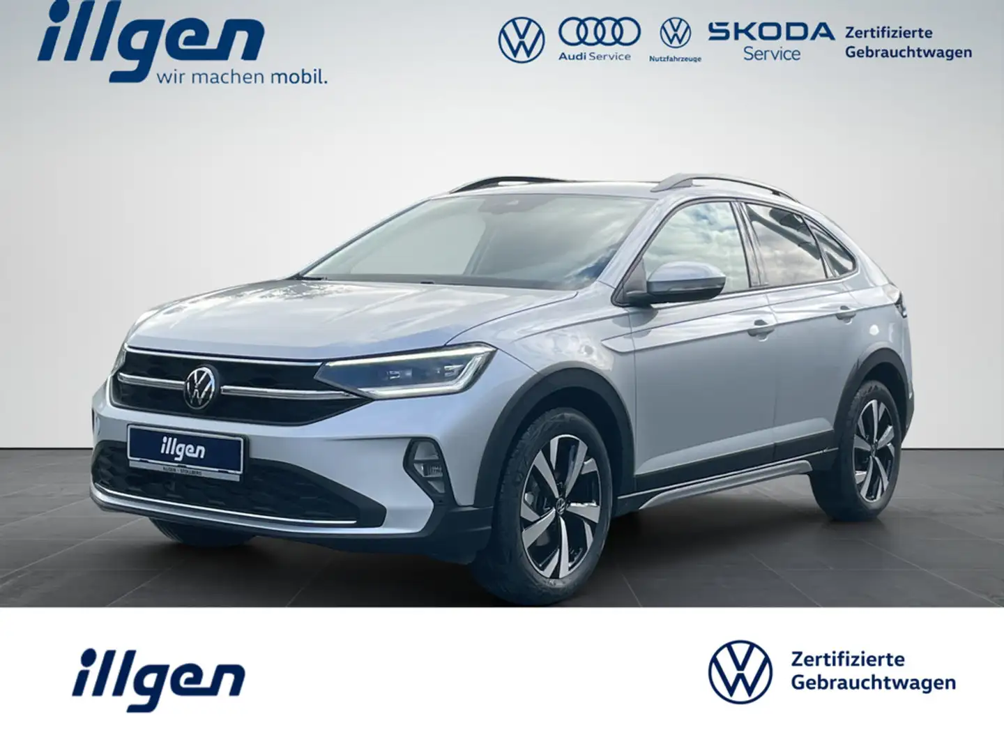 Volkswagen Taigo 1.0 TSI Life MATRIX+APP+L&S+CLIMAT+SHZ+KAM Silber - 1