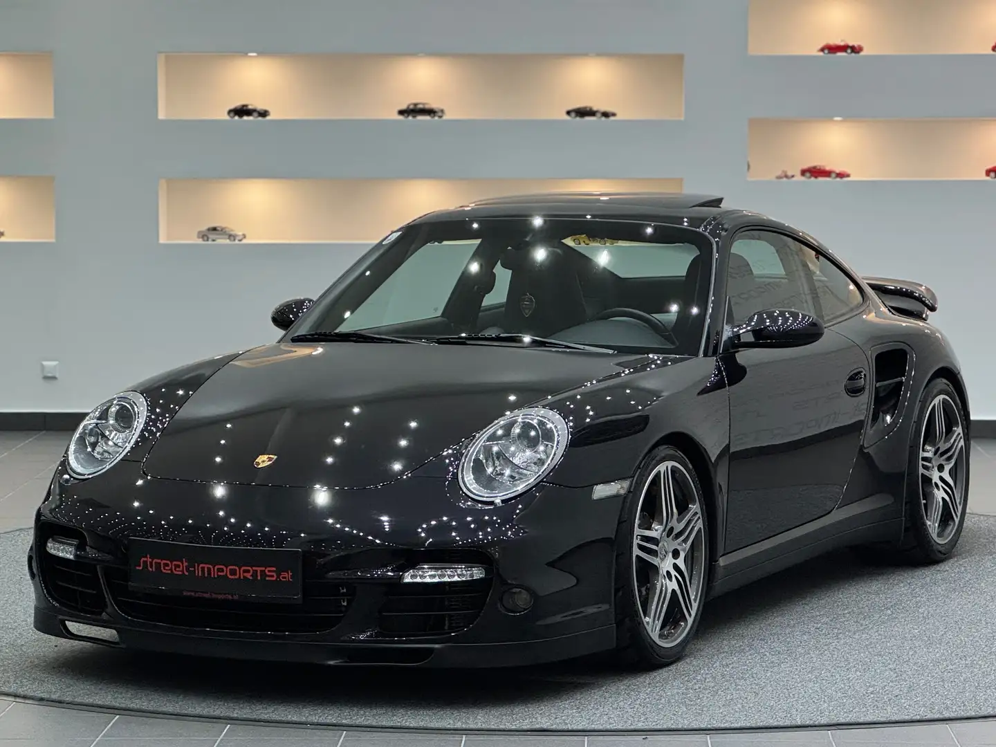 Porsche 997 Turbo Coupe *Schalter*Keramik*Schiebedach* Schwarz - 1