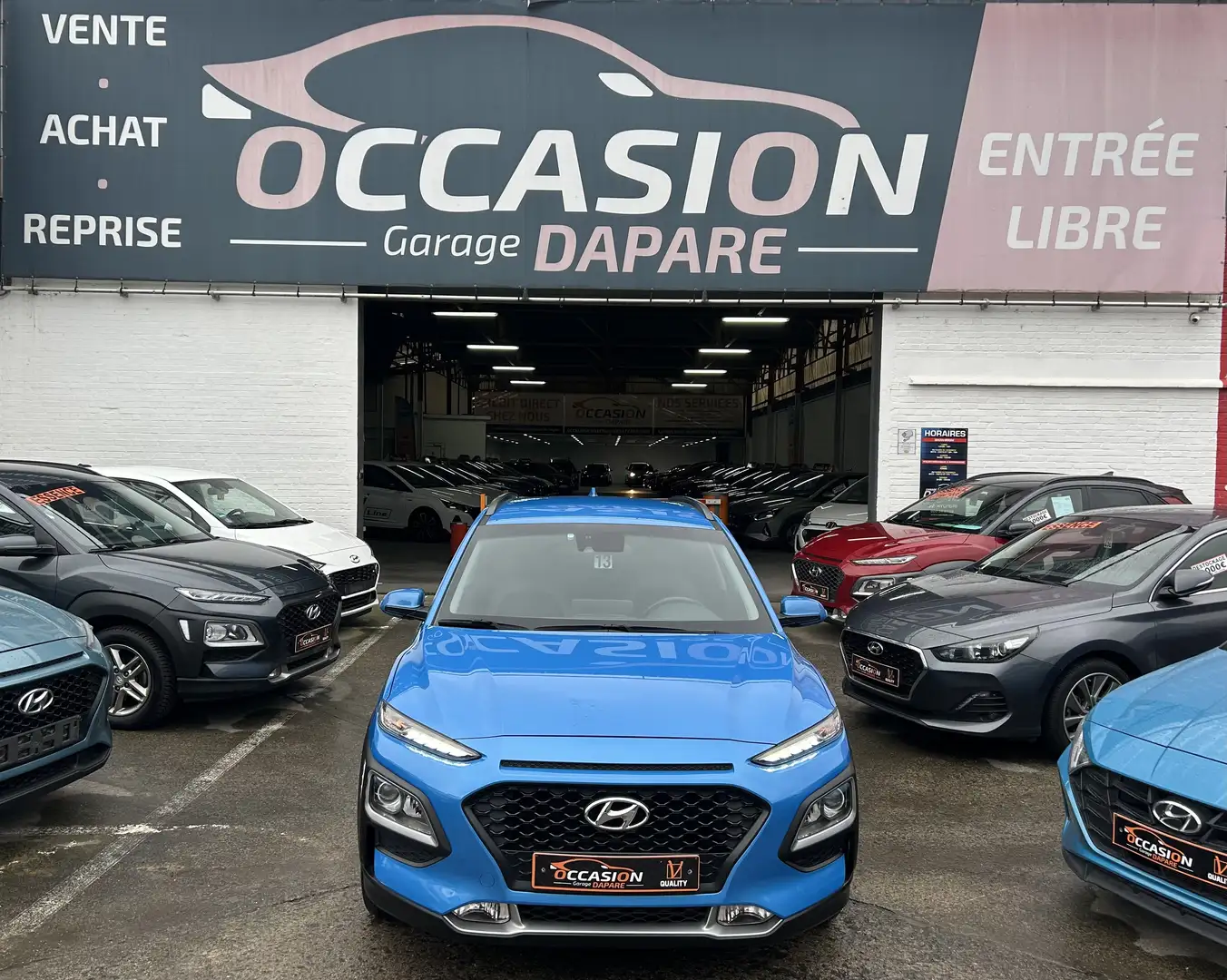 Hyundai KONA TECHNO HYBRID 1.6 GDi 141CV - B.AUTO - Garantie Bleu - 1
