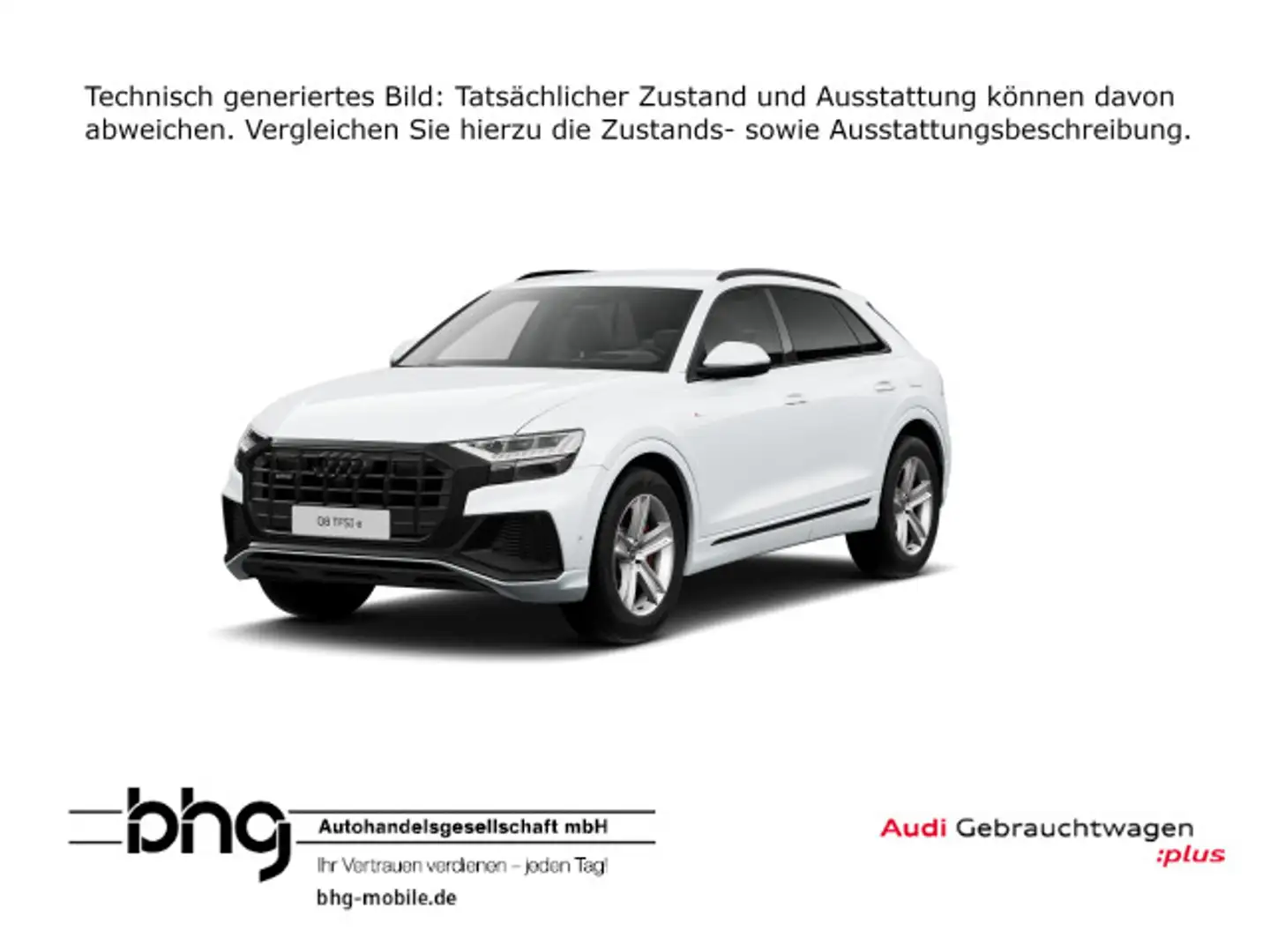 Audi Q8 55 TFSI e quattro Weiß - 1