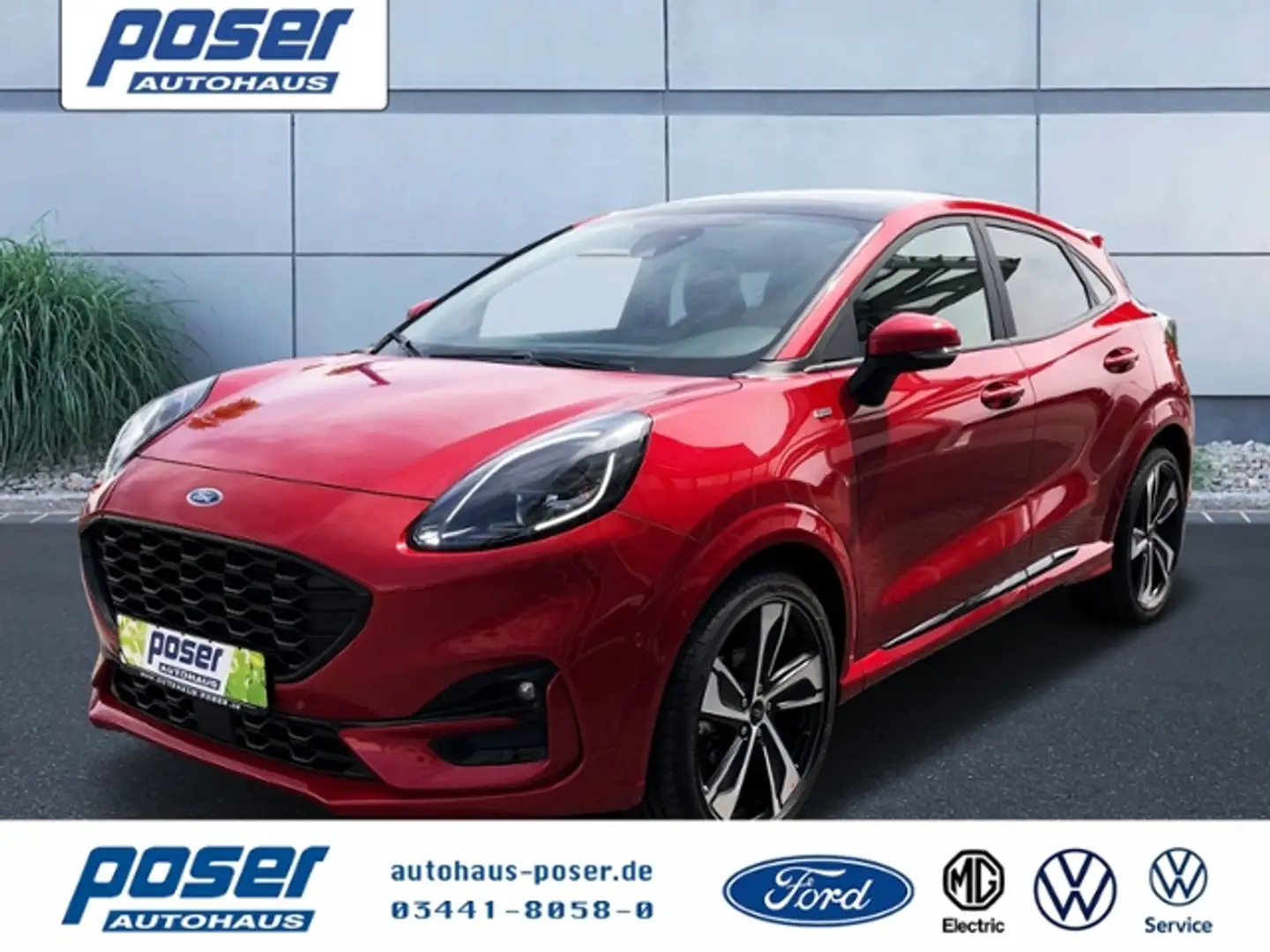 Ford Puma ST-Line X 1.0 EcoBoost Automatik Rouge - 1
