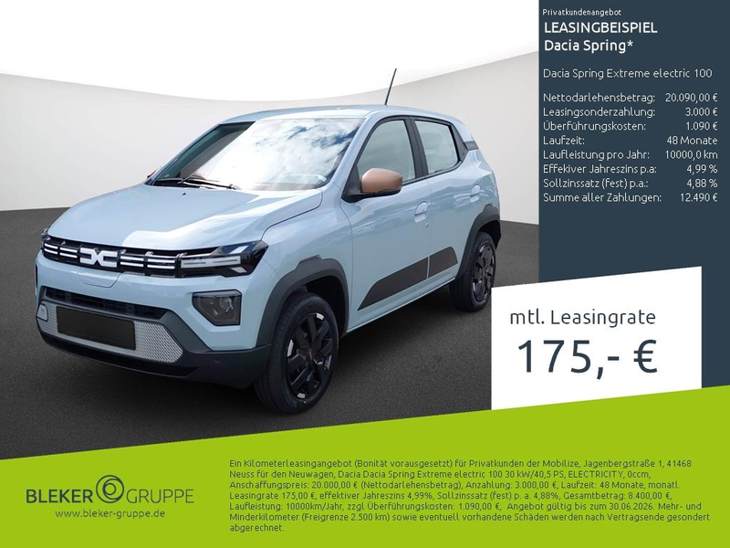 Dacia Spring Dacia Spring Extreme electric 100