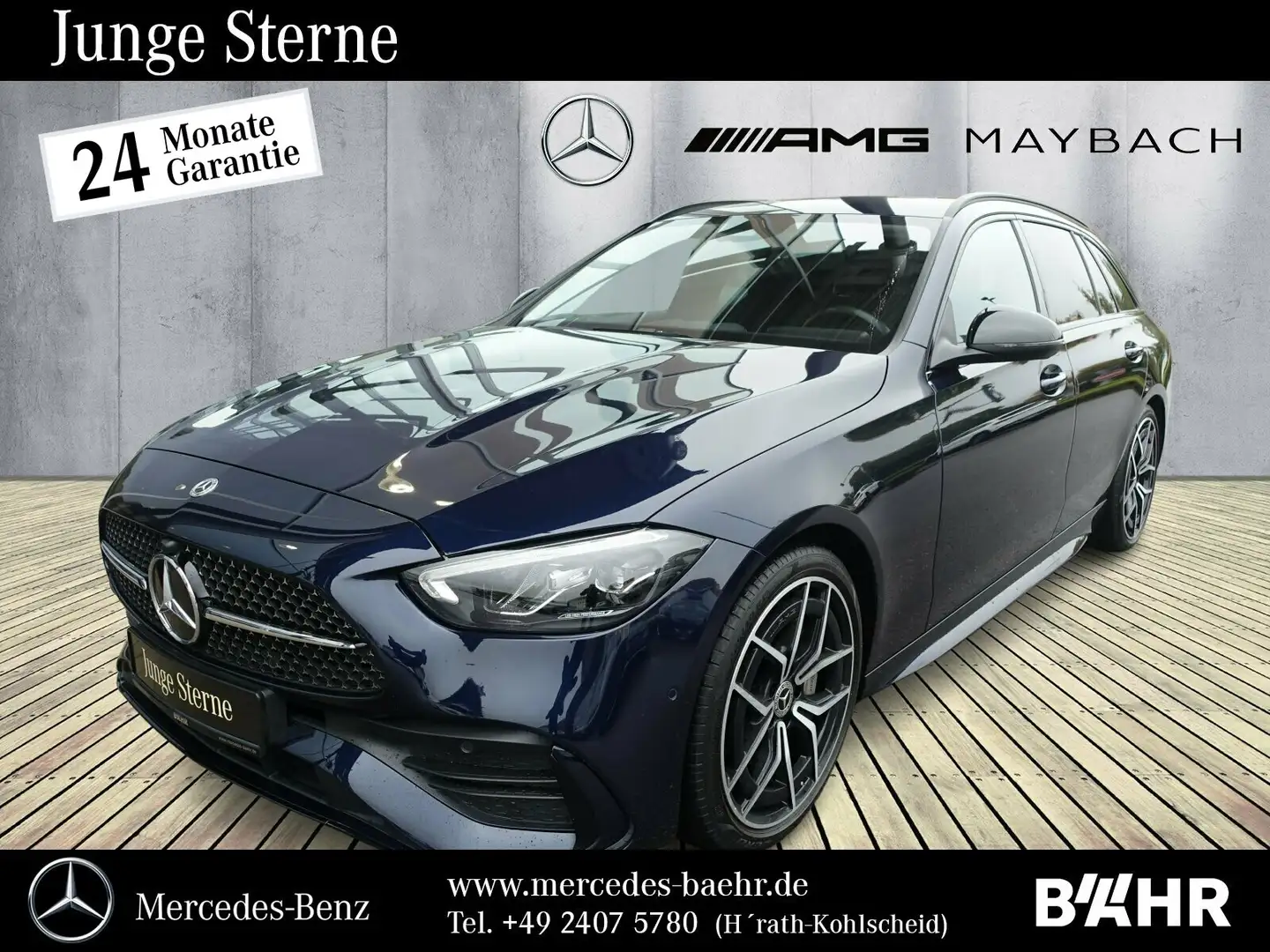 Mercedes-Benz C 220 C 220 d T AMG+Night/MBUX/LED/Totwinkel/RFK/19" Blau - 1