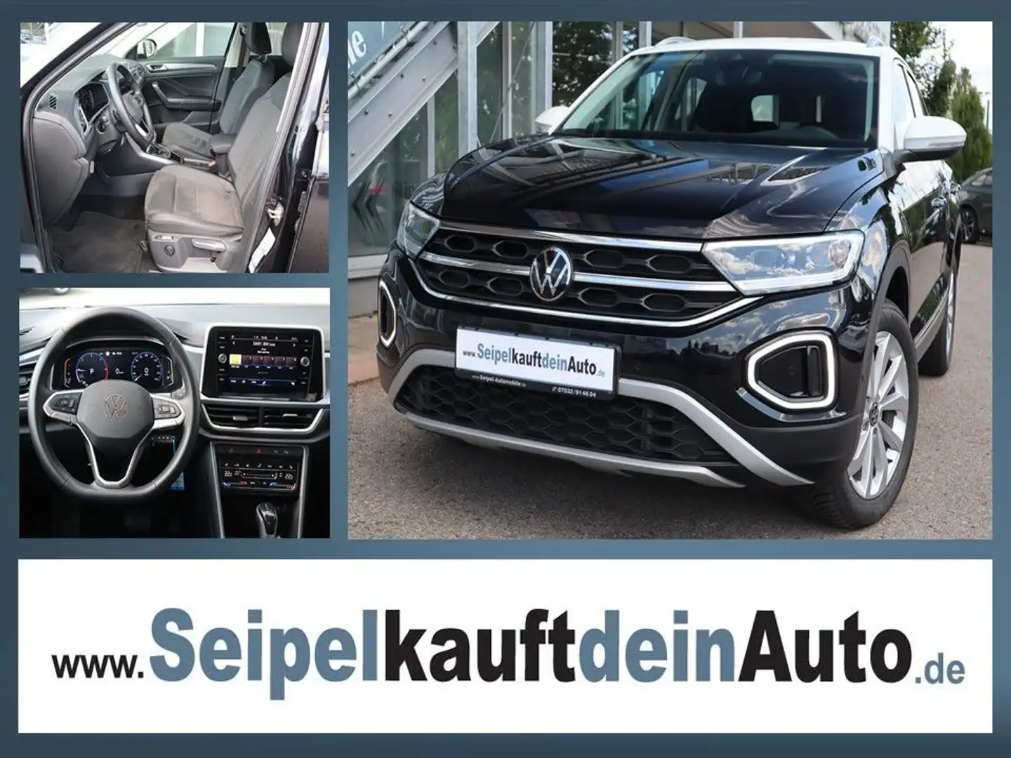Volkswagen T-Roc Style 2.0 TDI*7-Gang-DSG*110kW*1.Hand* Noir - 1
